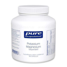 Калий и магний аспартат, Potassium Magnesium (aspartate) Pure Encapsulations, 180 капсул