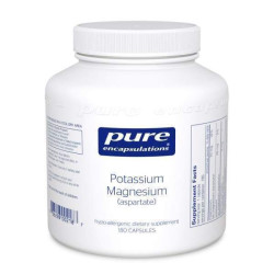 Калій та магній аспартат, Potassium Magnesium (aspartate) Pure Encapsulations, 180 капсул