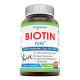 Біотин, Biotin, Pure Naturals, 10000 мкг, 200 капсул