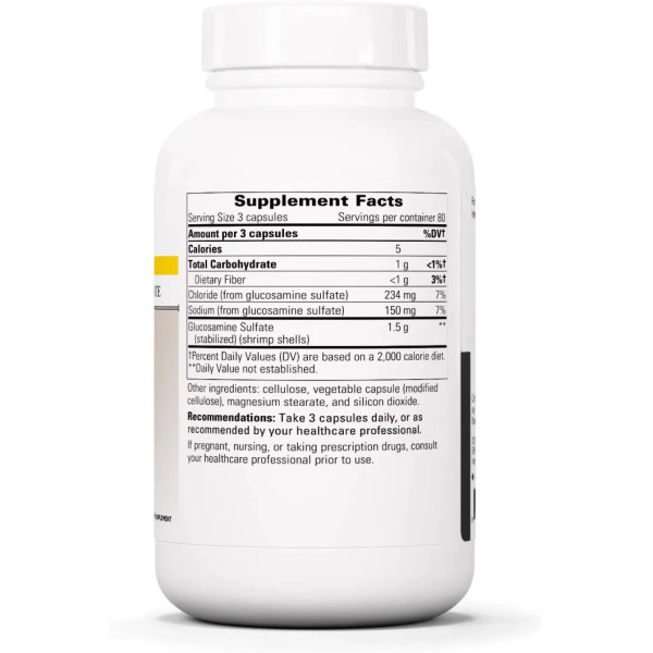 Глюкозамін сульфат, Glucosamine Sulfate, Integrative Therapeutics, 1500 мг, 240 вегетаріанських капсул