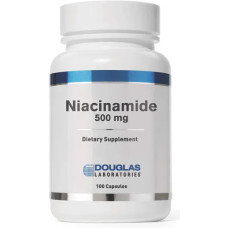 Нікотинамід 500 мг, Niacinamide Douglas Laboratories, 100 капсул, підтримка серцево-судинного здоров'я