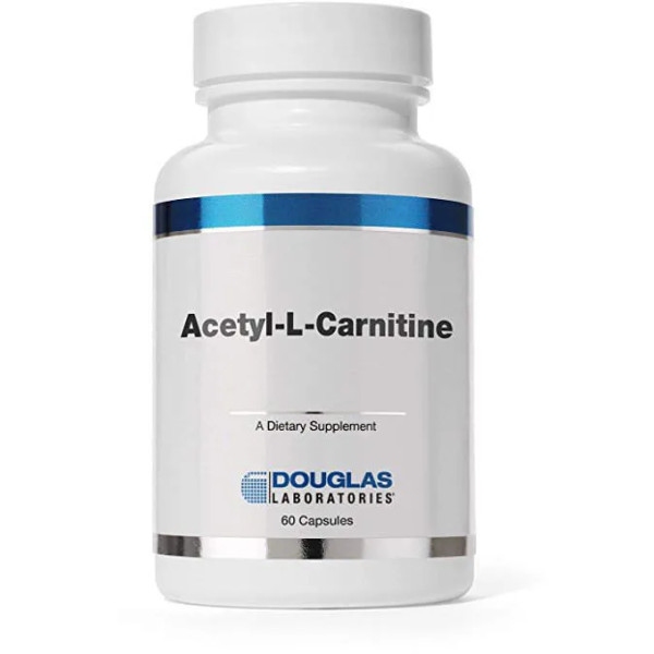 Ацетил карнітин для мозку, Acetyl-L-Carnitine, Douglas Laboratories, антивіковий, 60 капсул