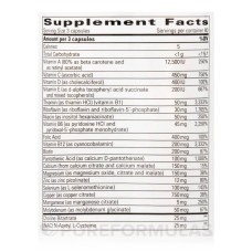 Мультивітаміни та мінерали без заліза, Integrative Therapeutics Multiplex-1, 240 капсул
