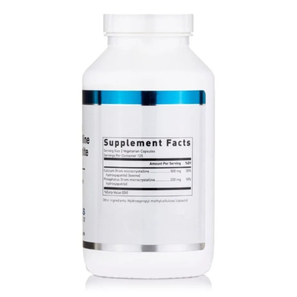 Кальцій, мікрокристалічний гідроксіапатит, Calcium Microcrystalline Hydroxyapatite, Douglas Laboratories, 250 вегетаріанських капсул
