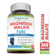 Магнію малат з яблучною кислотою, Magnesium Malate, Pure Naturals, 1250 мг, 360 таблеток
