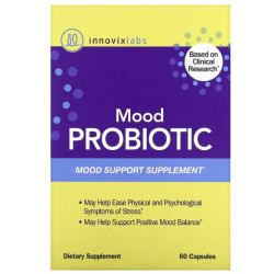 Пробіотик для підтримки настрою, InnovixLabs Mood Probiotic Stress Management Support, 60 капсул