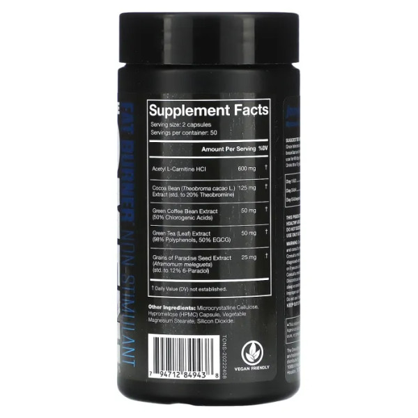 Жироспалювач, The Omen, JNX Sports, без стимуляторів, 100 капсул