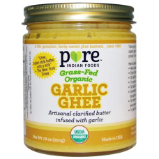 Олія гхі з часником, Garlic Ghee Pure Indian Foods, 220 г