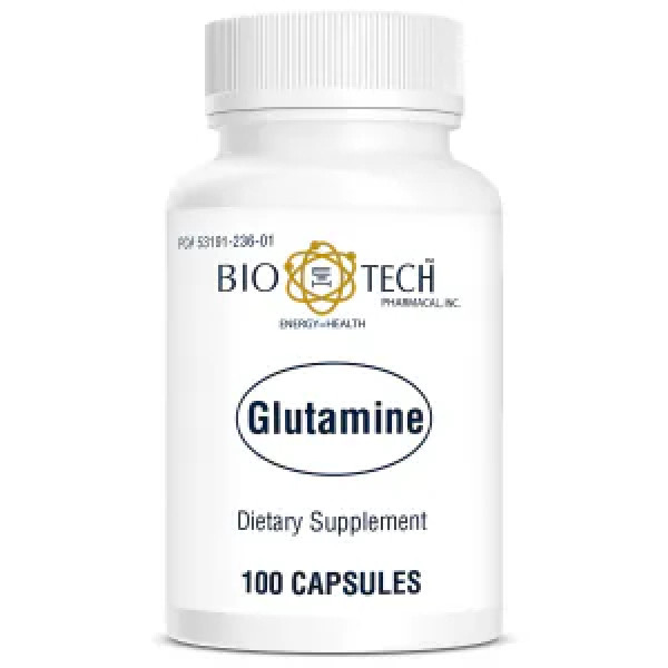 Глутамин, Glutamine, Bio-Tech, 100 капсул