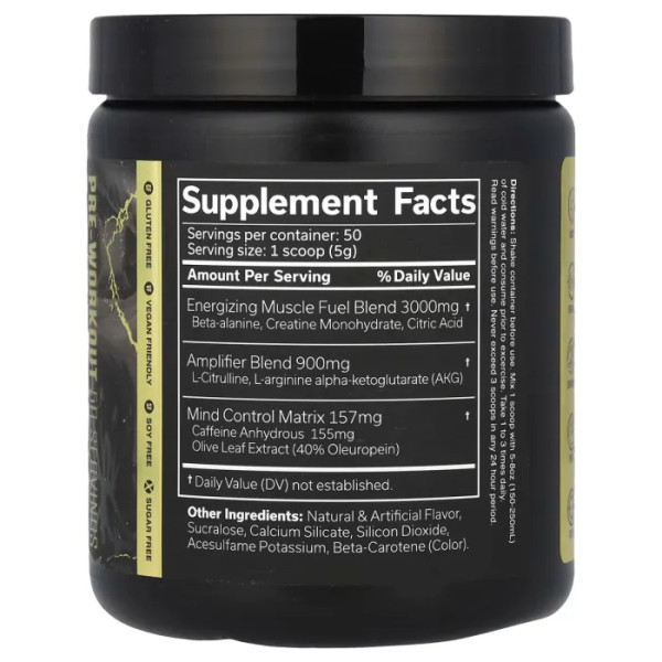 Передтренувальний комплекс, The Curse! Pre-Workout, JNX Sports, піна колада, 250 г