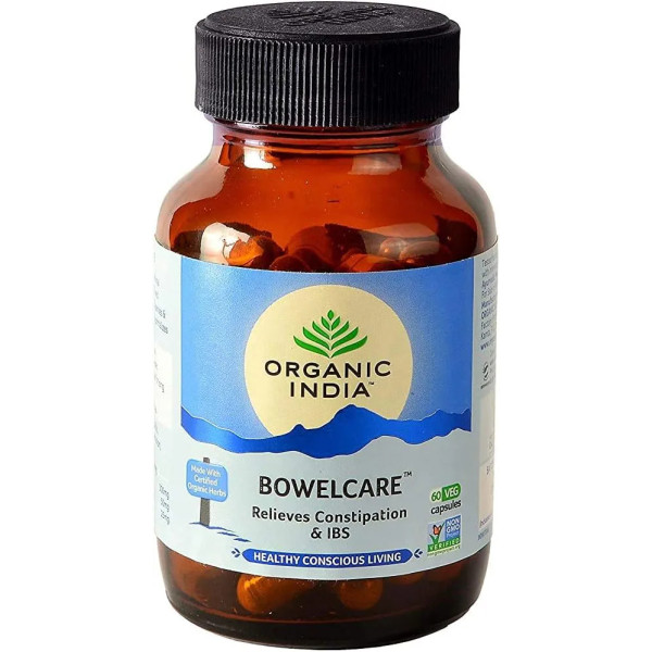 Проносний засіб, Bowelcare, Organic India, 60 вегетаріанських капсул