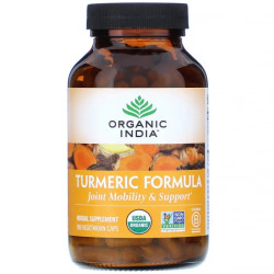 Куркума для иммунитета и суставов, Organic India Turmeric Formula, 180 вегетарианских капсул