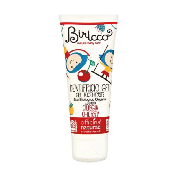 Дитяча органічна зубна паста, Toothpaste Gel, Officina Naturae, з вишневим смаком, 75 мл