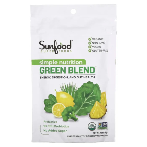 Зелень, Green Blend, Sunfood, 113 г