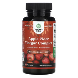 Яблучний оцет комплекс, Nature's Craft Apple Cider Vinegar Complex, 60 рослинних капсул