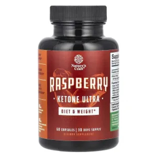 Малина, кетон ультра, Raspberry, Ketone Ultra, Nature's Craft, 60 капсул