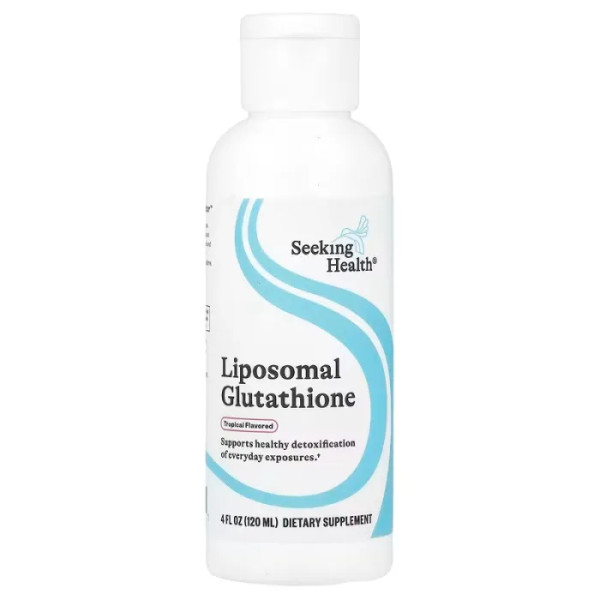 Глутатіон, Optimal Liposomal Glutathione, Seeking Health, оптимальний, ліпосомальний, тропічні фрукти, 100 мг, 120 мл