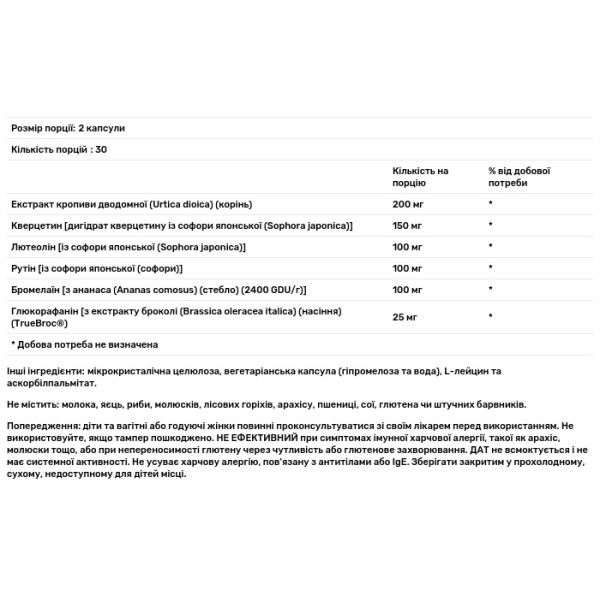 Підтримка гістаміну, ГістамінX, HistaminX, Seeking Health, 60 вегетаріанських капсул