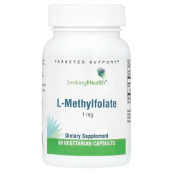 Метилфолат 1 мг, Seeking Health L-Methylfolate, 60 вегетарианских капсул