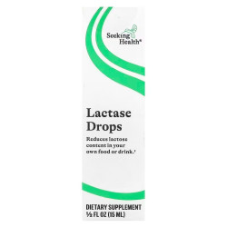 Лактаза, краплі, Lactase Drops Seeking Health, 15 мл