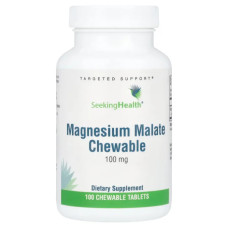 Магній малат жувальний 100 мг, Magnesium Malate Chewable Seeking Health, 100 жувальних таблеток