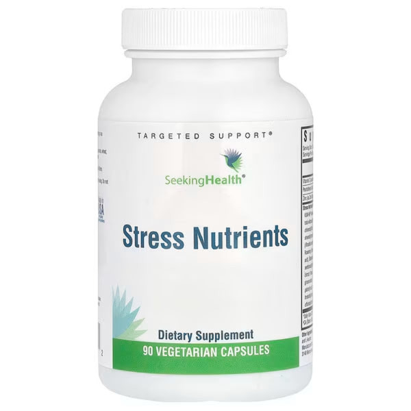 Стрес формула, підтримка надниркових залоз, Stress Nutrients, Seeking Health, поживні речовини, 90 вегетаріанських капсул