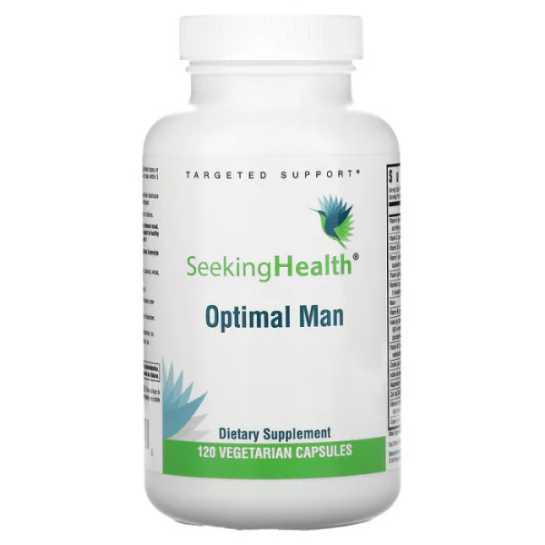 Мультивітаміни для чоловіків, Optimal Man, Seeking Health, 120 вегетаріанських капсул