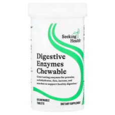 Жевательные ферменты для пищеварения, Digestive Enzymes Chewable Seeking Health, 60 жевательных таблеток