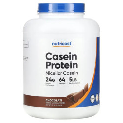 Казеиновый протеин, вкус шоколада, Nutricost Casein Protein, 2268 г