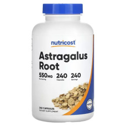 Корінь астрагалу 550 мг, Nutricost Astragalus Root, 240 капсул