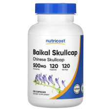 Шоломниця байкальська 500 мг, Nutricost Baikal Skullcap, 120 капсул