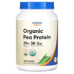 Гороховий протеїн органічний, Pea Protein Nutricost, без смаку, 907 г