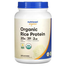 Рисовий протеїн органічний, Rice Protein Nutricost, 907 г