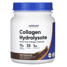 Колаген гідролізат смак молочний шоколад, Nutricost Collagen Hydrolysate, 454 г