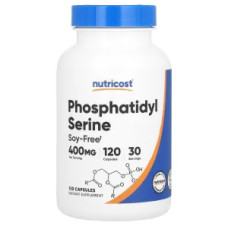 Фосфатидилсерин 400 мг, Phosphatidyl Serine Nutricost, 120 капсул
