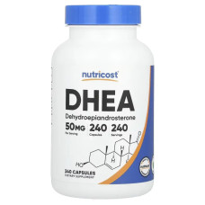 ДГЭА 50 мг, Nutricost DHEA, 240 капсул