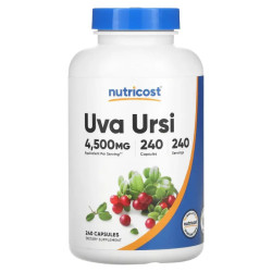 Толокнянка, Uva Ursi Nutricost, 240 капсул