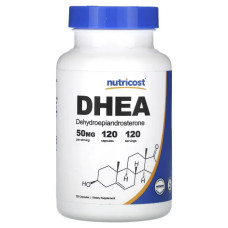 ДГЕА 50 мг, Nutricost DHEA, 120 капсул