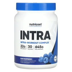 Комплекс для тренувань, блакитна малина, Nutricost Performance Intra-Workout Complex, 645 г