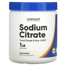 Цитрат натрия, Nutricost Sodium Citrate, 454 г