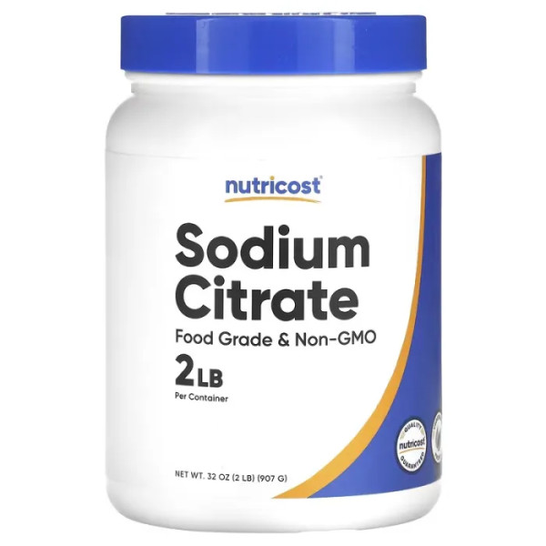 Цитрат натрію, Sodium Citrate, Nutricost, 907 г