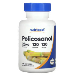 Поликозанол 25 мг, Nutricost Policosanol, 120 капсул