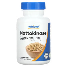 Наттокіназа 2000 FU, Nutricost Nattokinase, 120 капсул