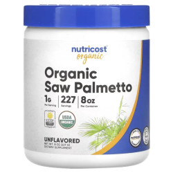 Со пальметто, органик, без добавок, Nutricost Organic Saw Palmetto, 227 г