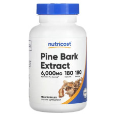 Екстракт кори сосни, Nutricost Pine Bark Extract, 180 капсул