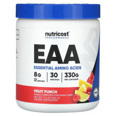 Аминокислоты EAA, вкус фруктовый пунш, Nutricost Performance Essential Amino Acids (EAA), 330 г