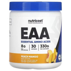 Аминокислоты EAA, вкус персик и манго, Nutricost Performance Essential Amino Acids (EAA), 330 г