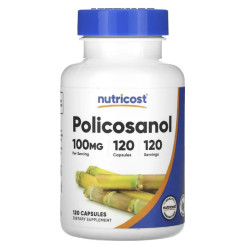 Полікозанол 100 мг, Nutricost Policosanol, 120 капсул