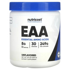 Аминокислоты EAA, без добавок, Nutricost Performance Essential Amino Acids (EAA), 249 г