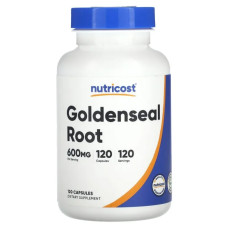 Гидрастис 600 мг, Nutricost Goldenseal, 120 капсул
